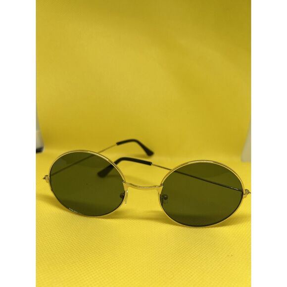 Black round glasses, John Lennon inspired silver frame - Picture 1 of 4